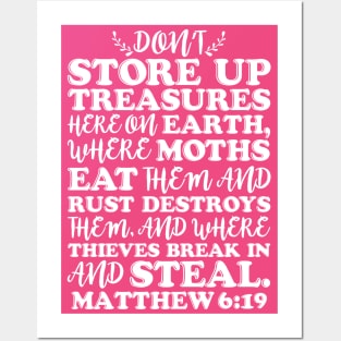 Matthew 6:19 Posters and Art